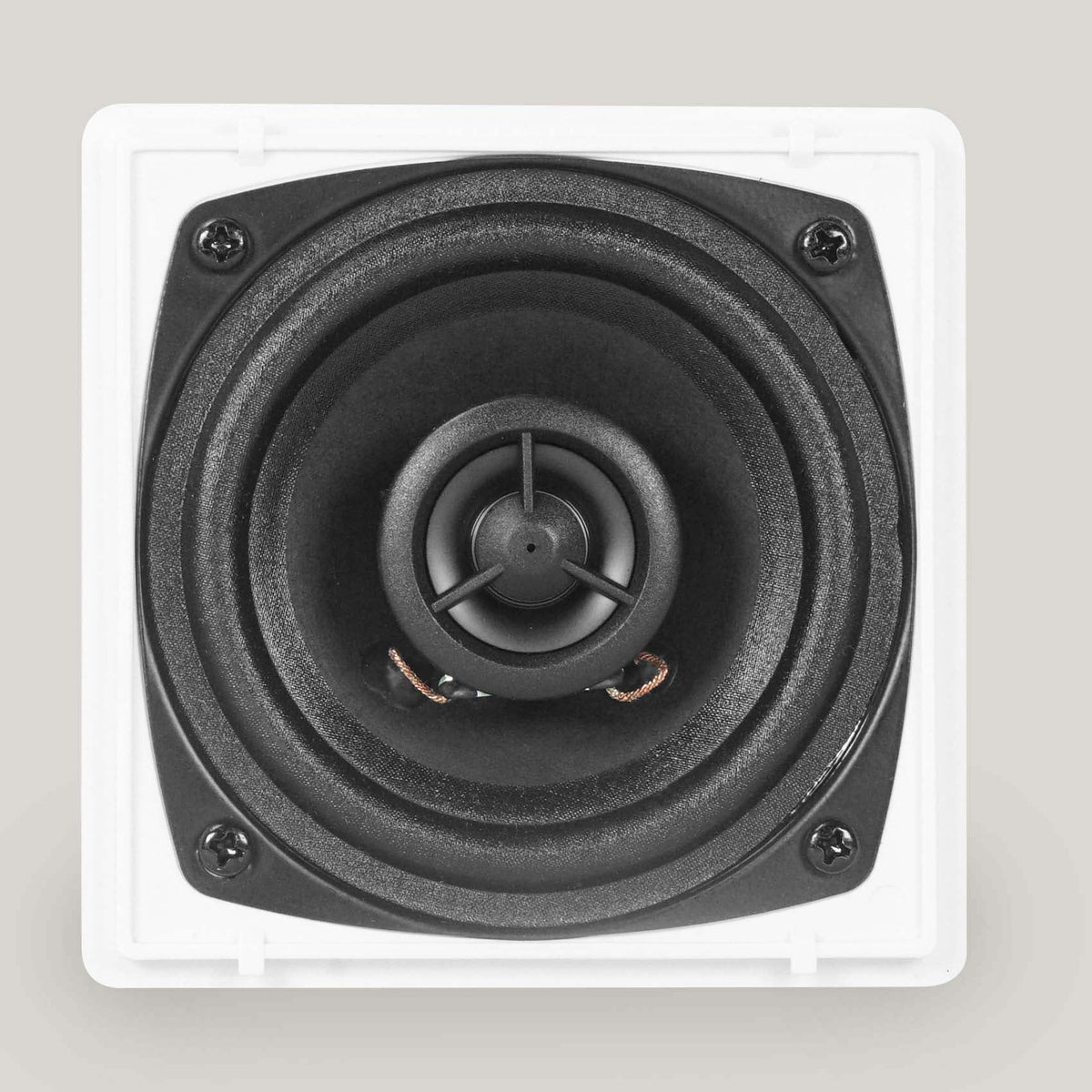 70v Amplifier and 10 White Cube Speakers Z649566