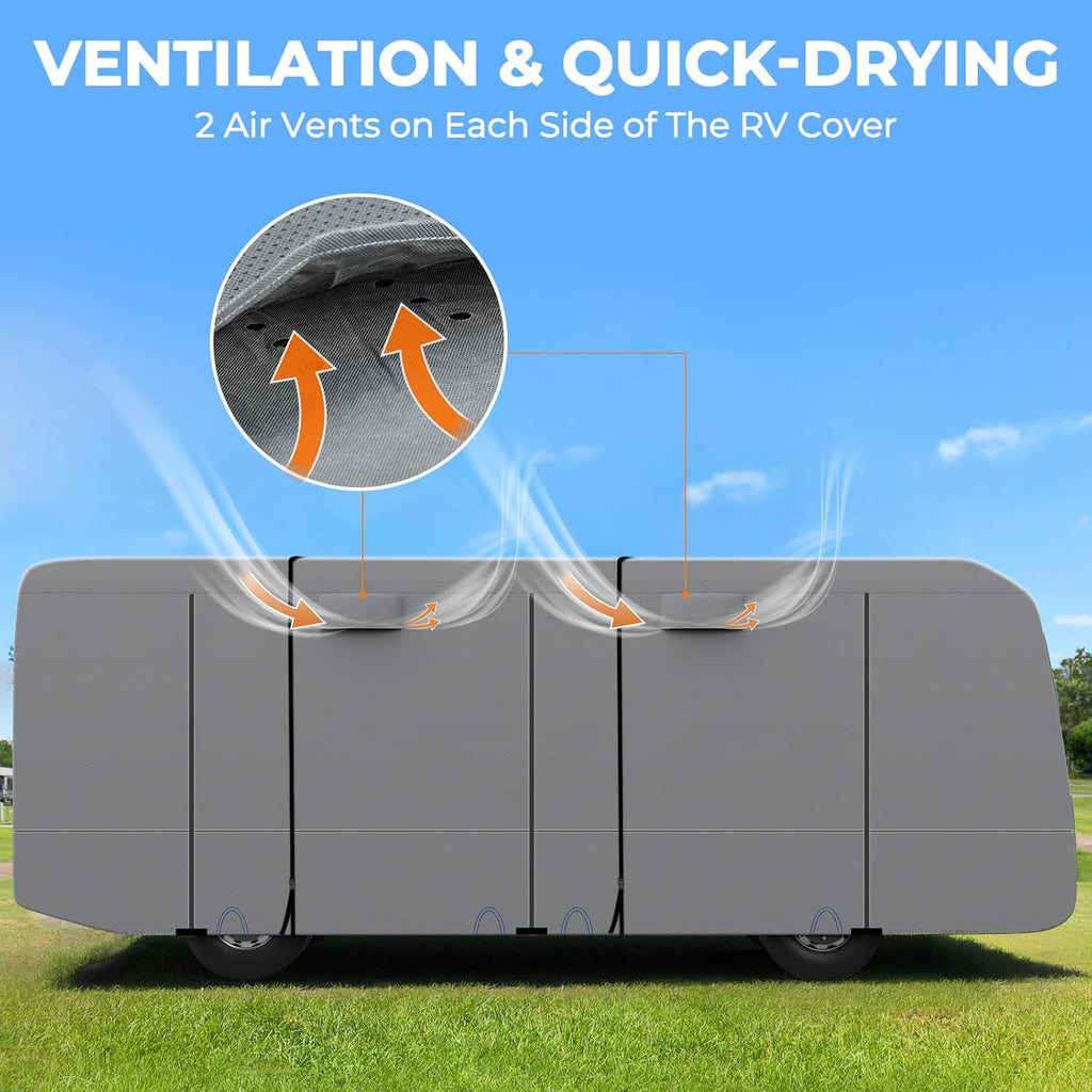 RV Cover Heavy Duty Camper Cover Anti-UV Rip-Stop Breathable E74405