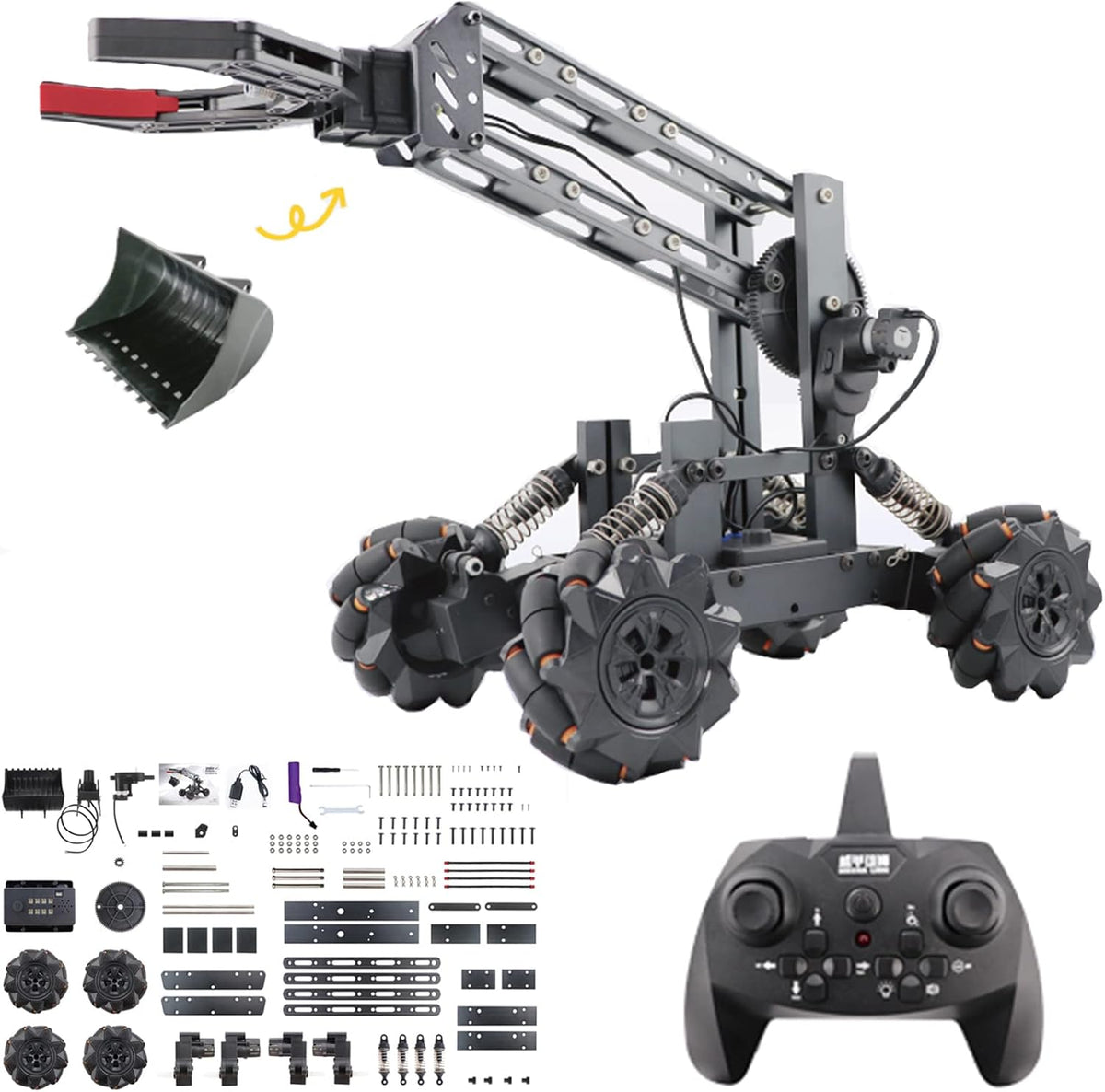 3-in 1 Science Kits with 4-DOF Robotic Car, Electronic Programming DIY Toy G763
