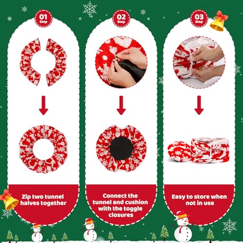 Cat Tunnel Bed Christmas Tree Skirt for Indoor Cats O38145