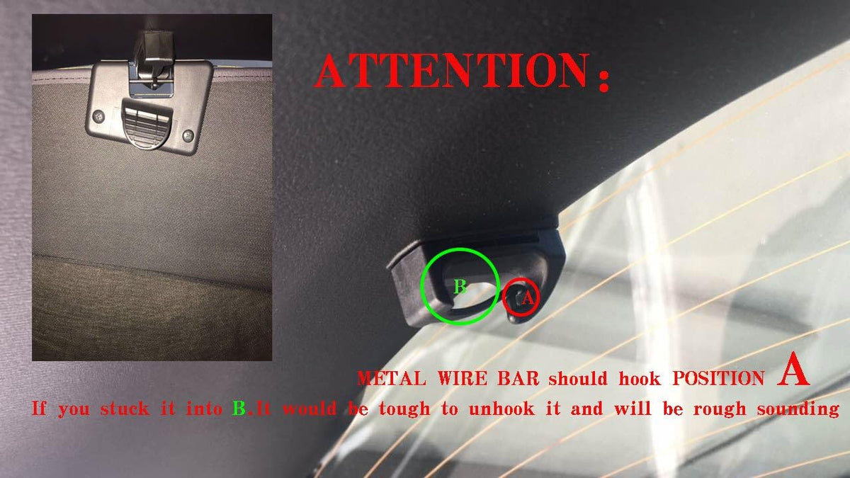 Black Retractable Cargo Cover U972370