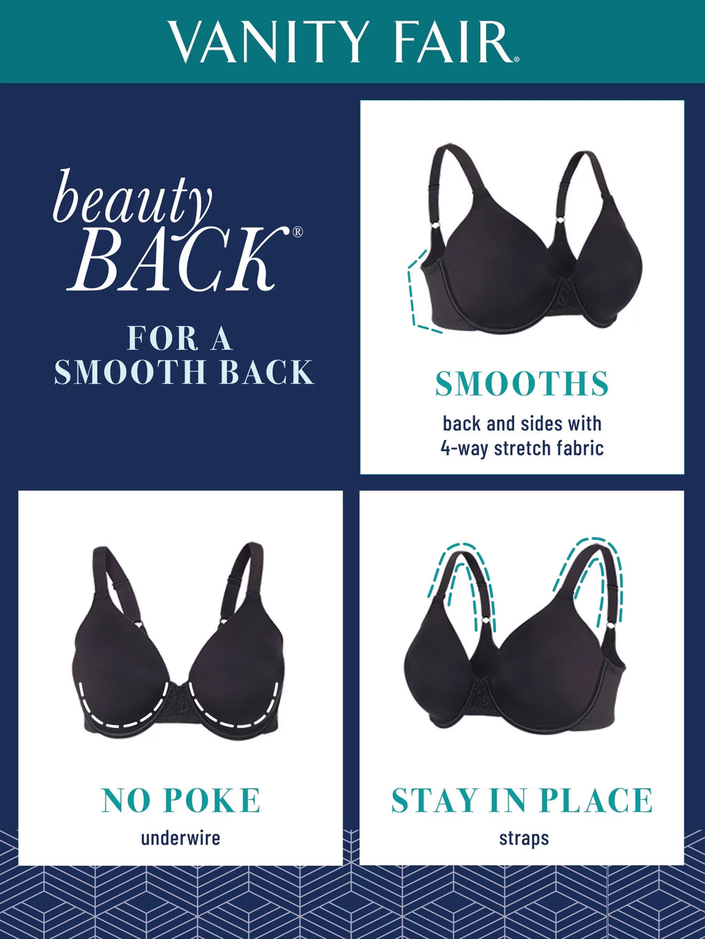 Women's Full Figure Underwire Smoothing Bra U2187