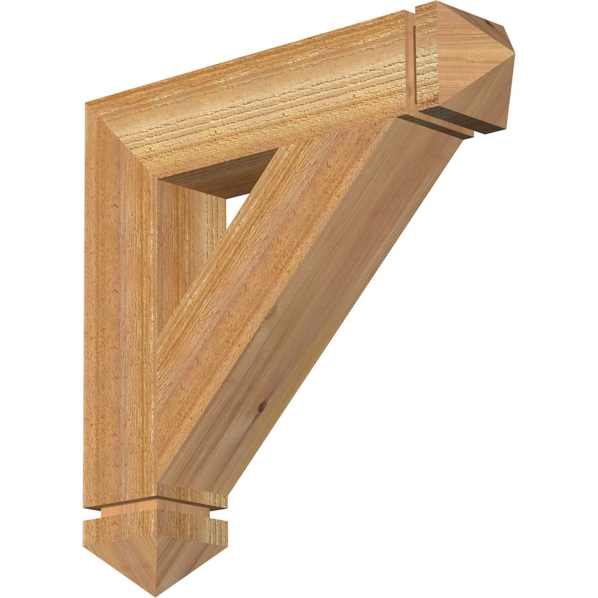 Western Red Cedar Traditional Arts & Crafts Bracket B4284