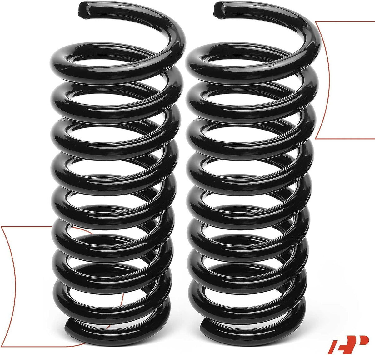 2Pcs Rear Left and Right Suspension Coil Spring Set N84149