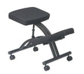 Ergonomically Designed Knee Chair with Casters, Memory Foam and Black Metal Base I461528