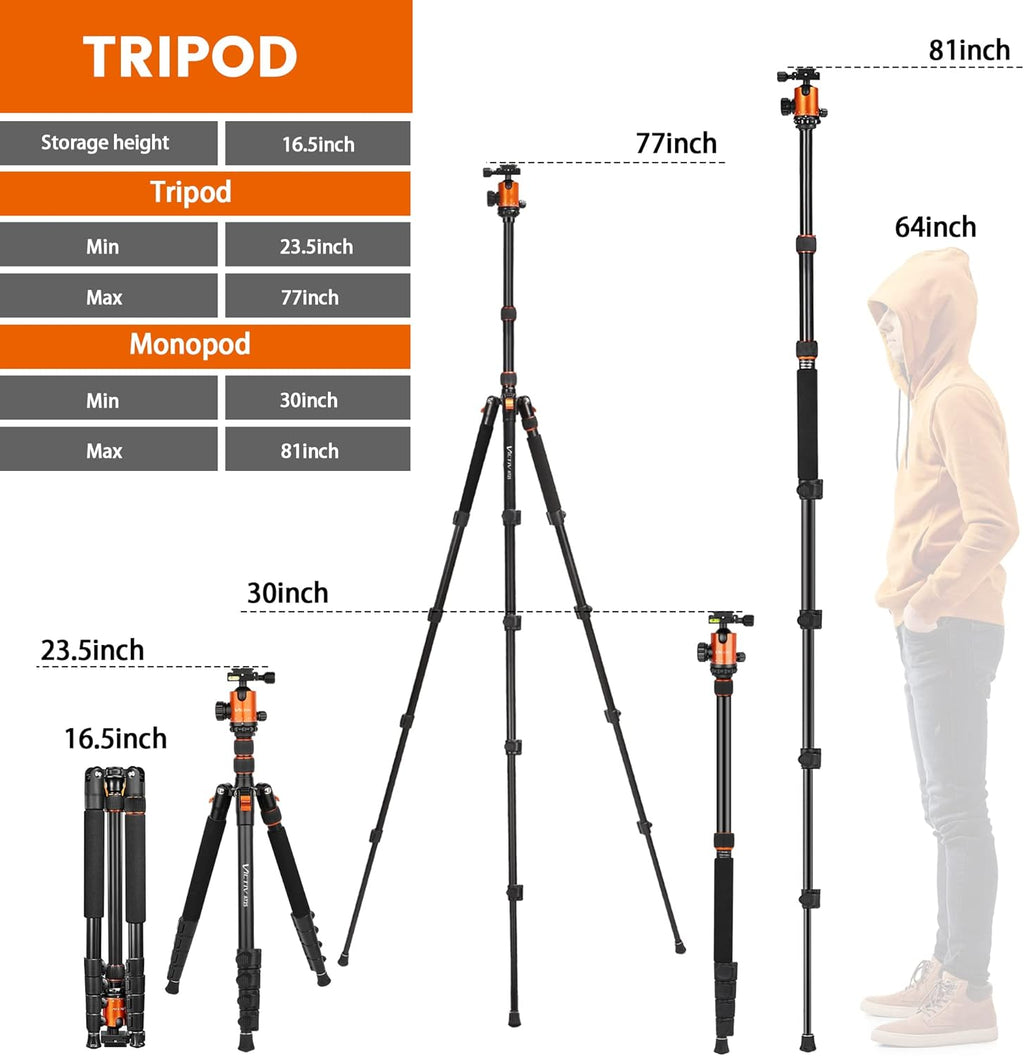 Aluminum Tripod with 360 Degree Ball Head X448921