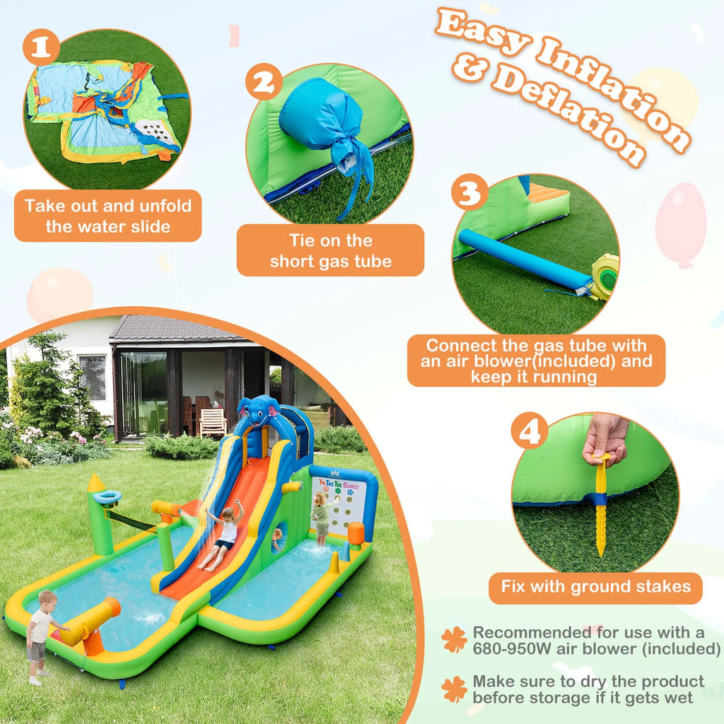 Inflatable Water Slide Splash Pool L542063