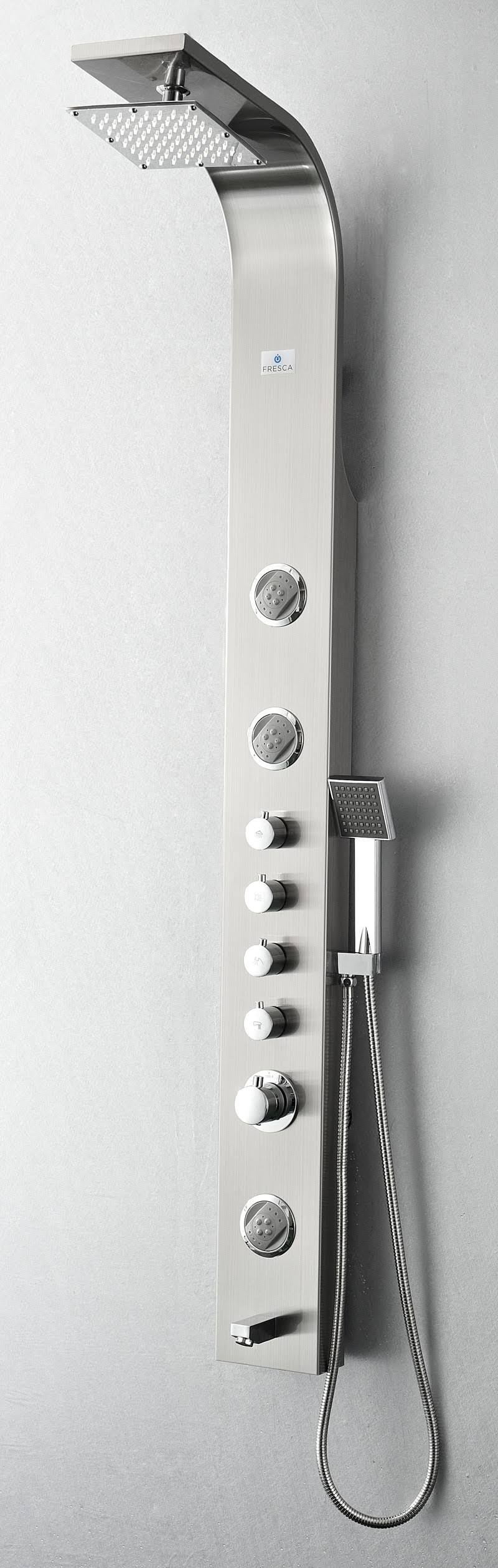 Stainless Steel Thermostatic Shower Massage Panel Q577134