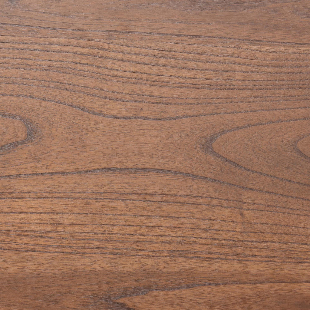 Walnut Brown Wood King Size Platform Bed Z628
