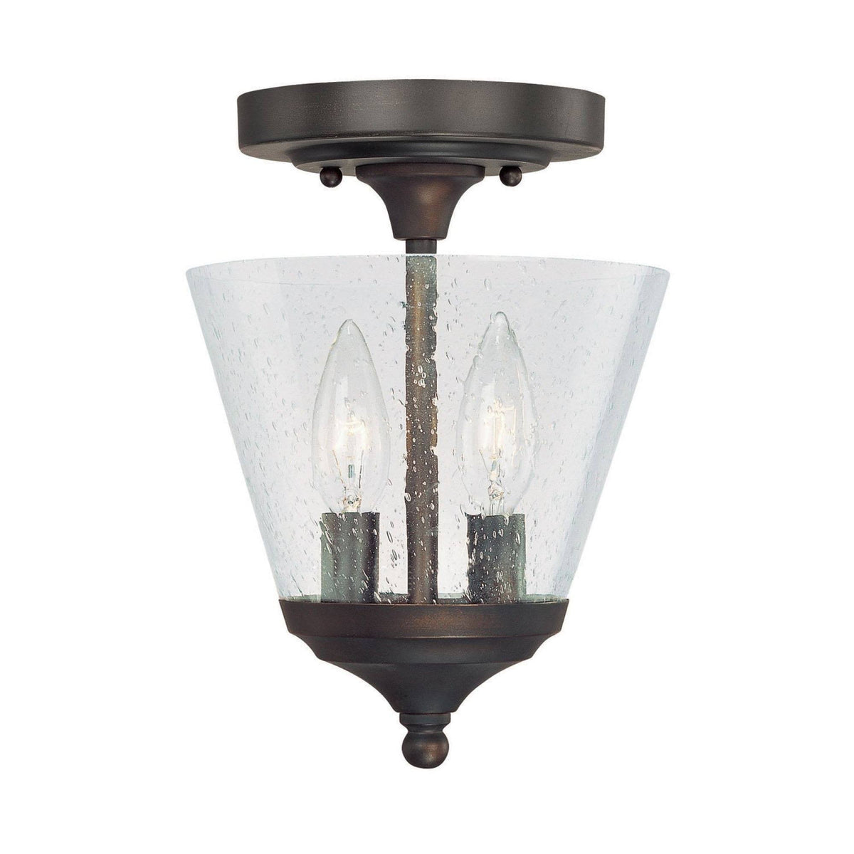 2 Light Foyer Burnished Bronze Z4098