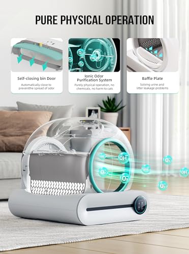 Green Self Cleaning Automatic Cat Litter Box with Mat & Liners B8960