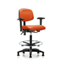 Orange Ergonomic Drafting Chair G73145