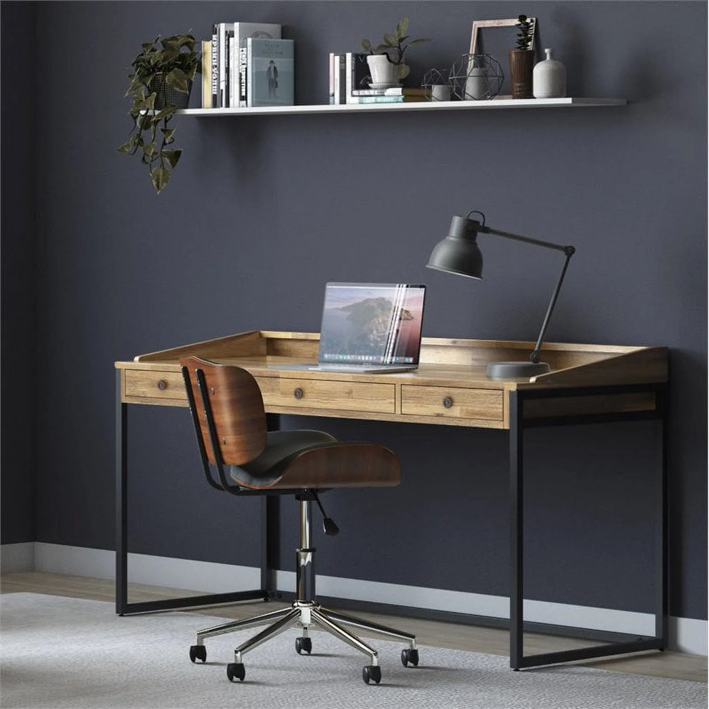 60" Solid Wood Modern Computer Desk Y688