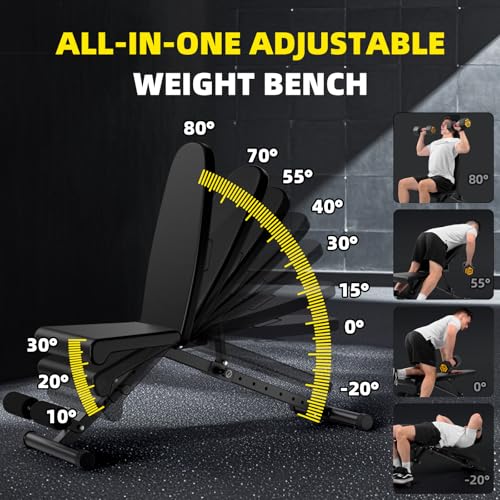Adjustable Strength Training Weight Bench S73210