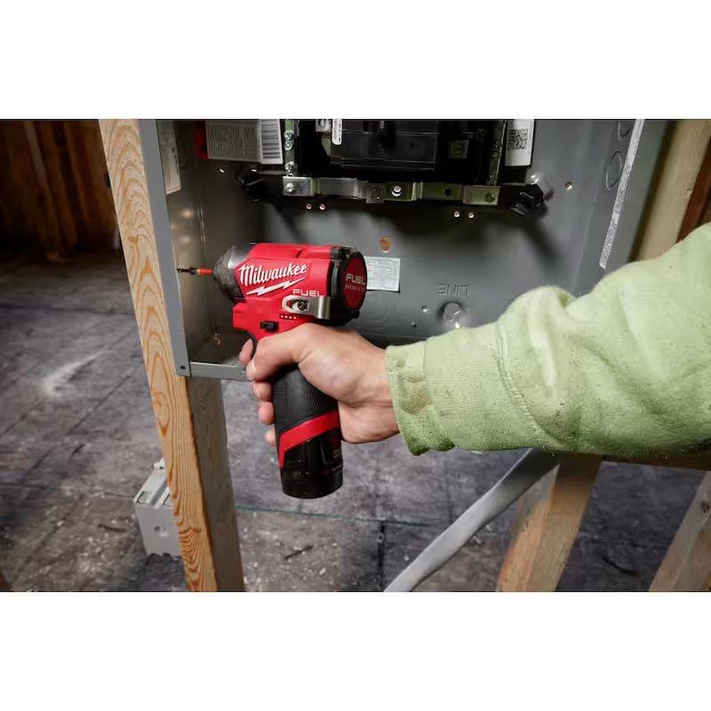 12-Volt Lithium-Ion Brushless Cordless 1/4 in. Hex Impact Driver Kit with Rotary Tool K2520