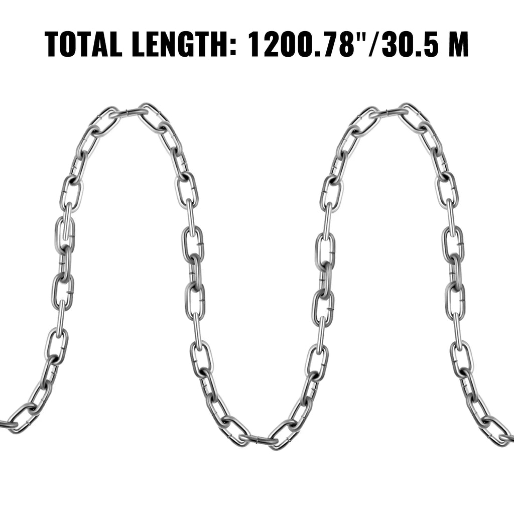 3/16 Inch by 100Ft Zinc Plated Proof Coil Chain R12581