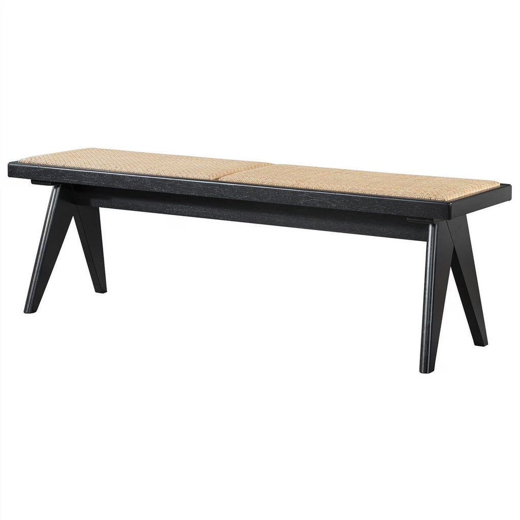 Camel Natural Rattan Dining Bench G78384