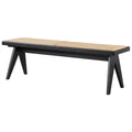 Camel Natural Rattan Dining Bench G78384
