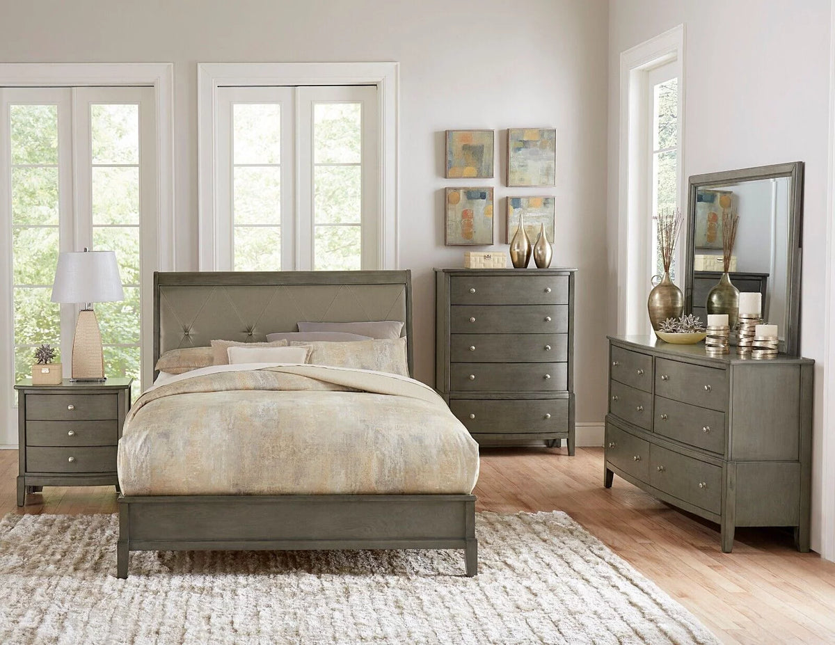 5pc Wooden Bedroom Furniture Set Cal-King Bed B535