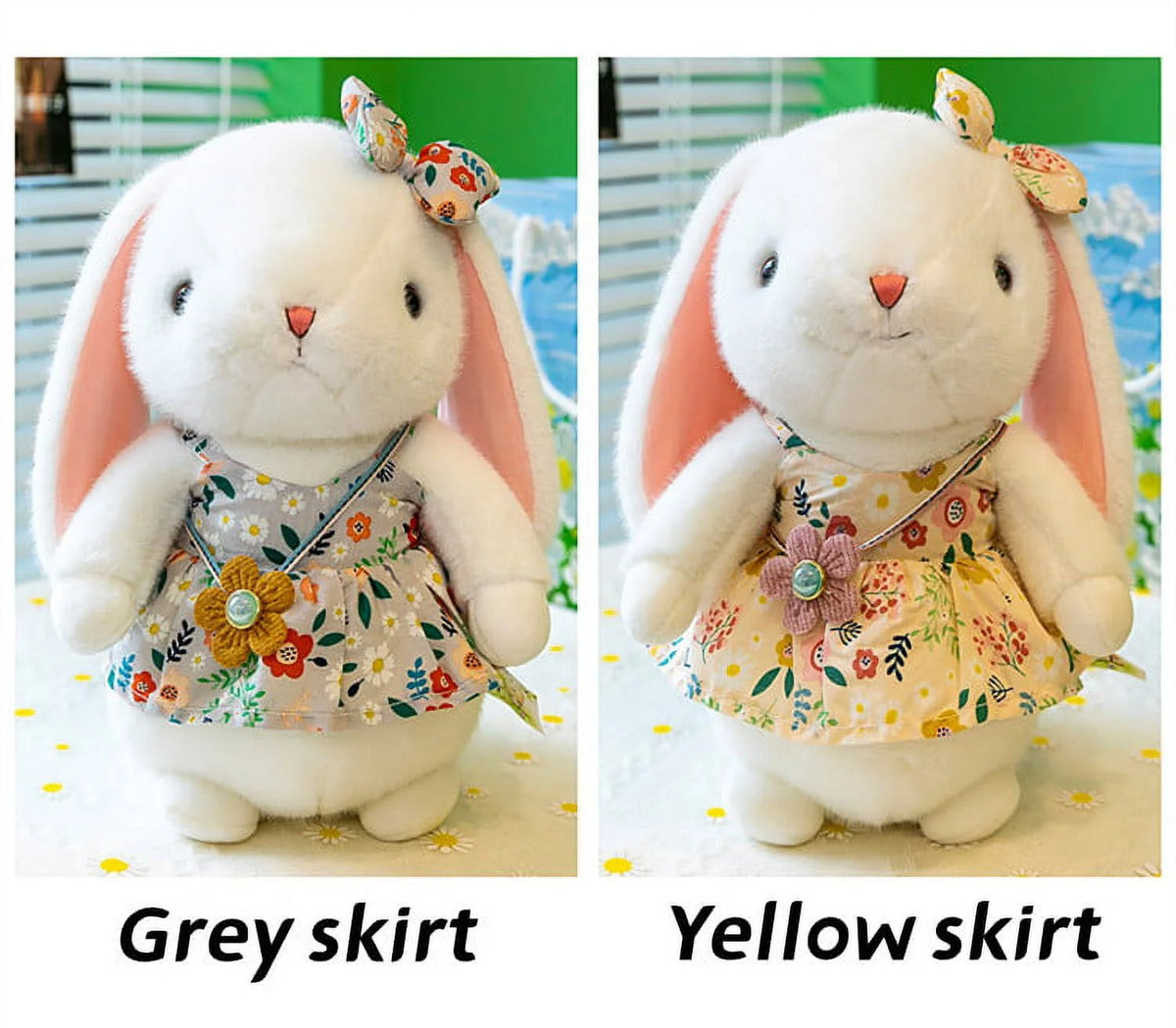 Easter Bunny Plush Stuffed Toy with Floppy Ears G1351
