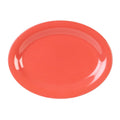 Oval Orange Melamine Platter, 12/Pack H451653