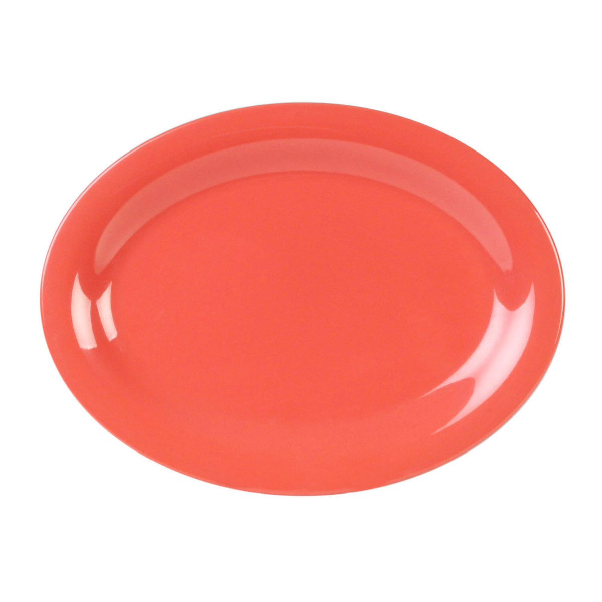 Oval Orange Melamine Platter, 12/Pack H451653
