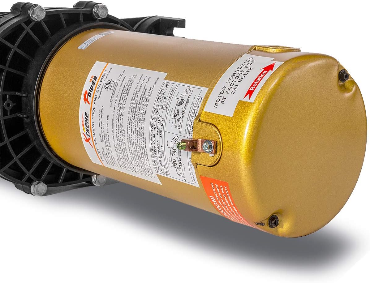 1.5HP Inground Pool Pump 5280GPH 1.5" NPT 220V Dual Speed X30267