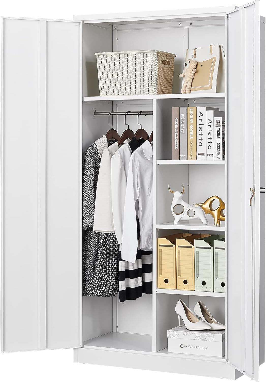 Metal Storage Cabinet with 4 Adjustable Shelves R588