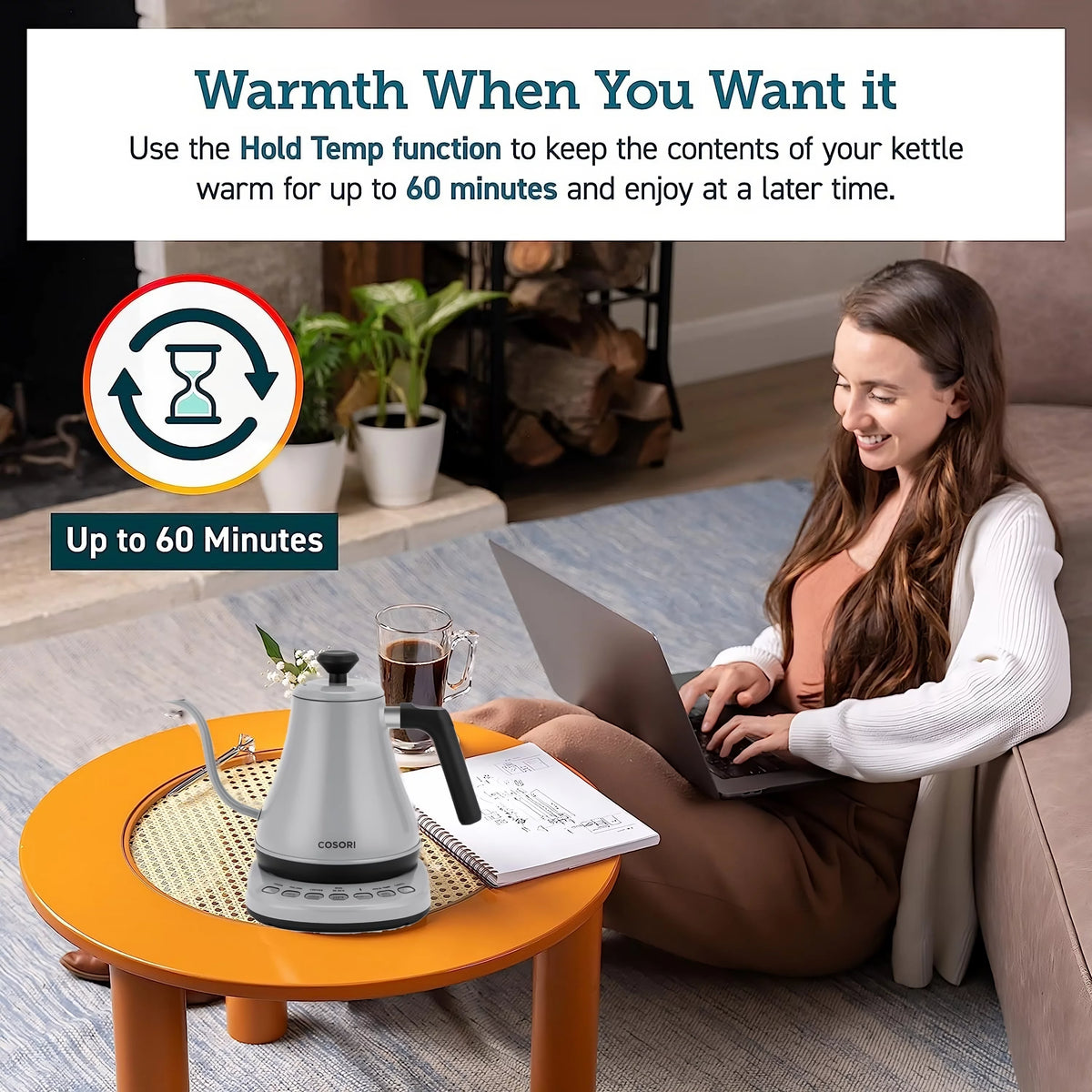 Stainless Steel 0.8L Gooseneck Kettle K986