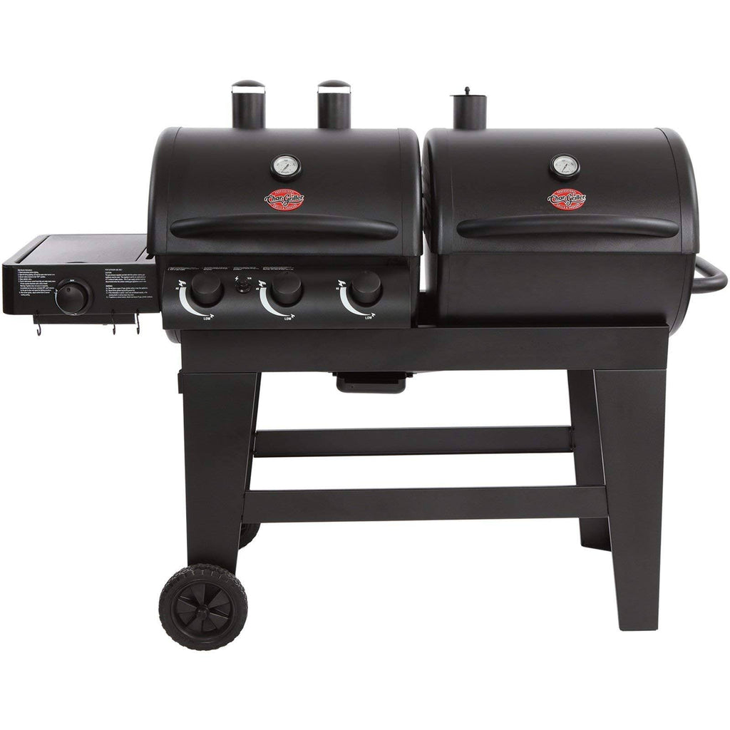 Dual Function Gas & Charcoal Grill Black Y86840