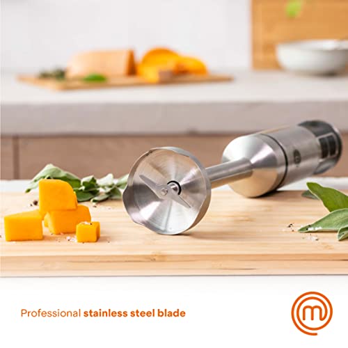 Immersion Blender and Knife Set with Whisk and Frother Attachments M580