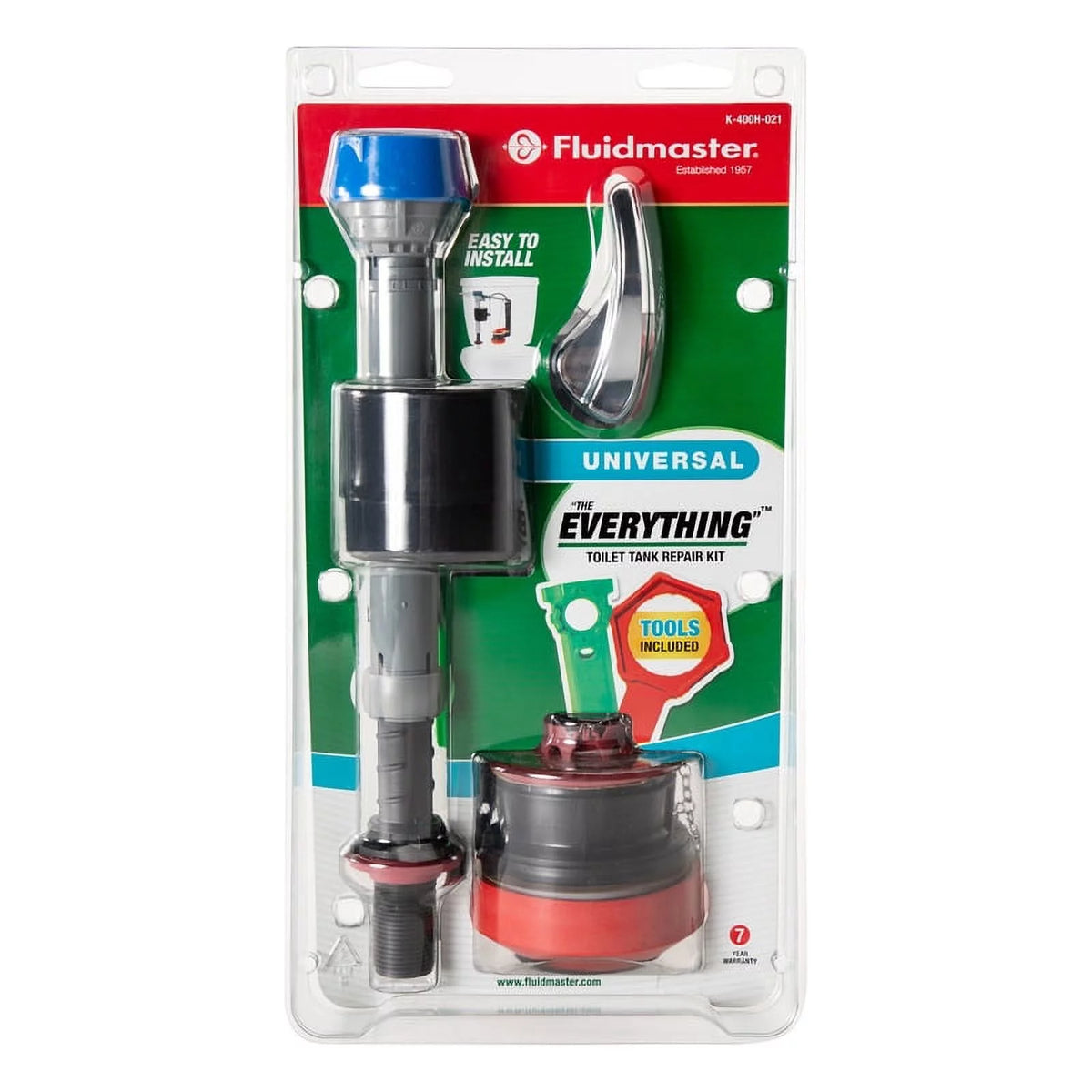 Universal 2" Toilet Repair Kit with Installation Tools, 1-Pack T87197