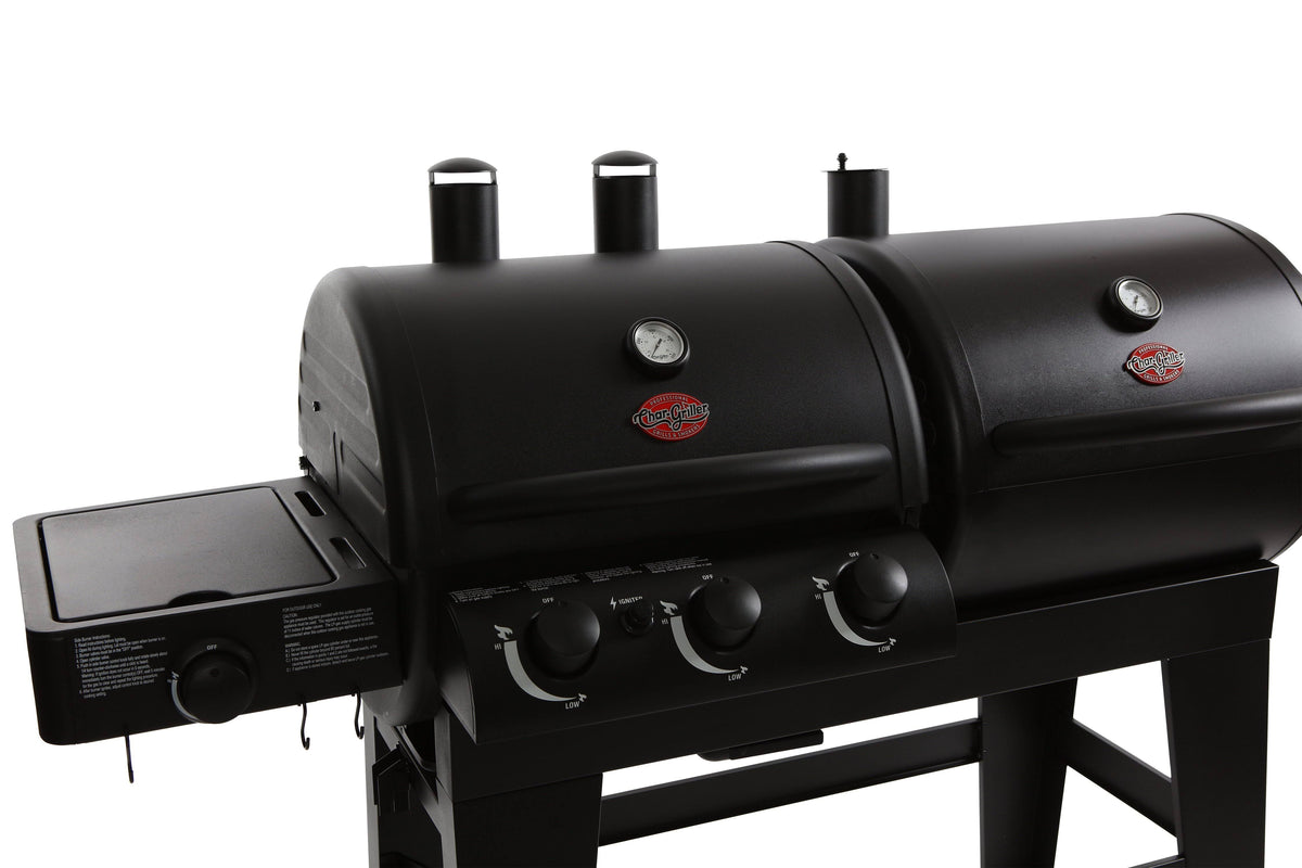 Dual Function Gas & Charcoal Grill Black Y86840
