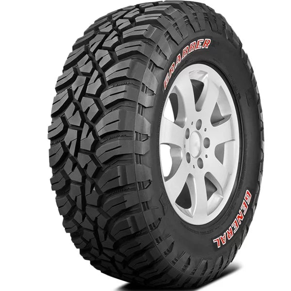 Pair of 2 General Grabber X3 LT265/70R17 121/118Q E Red Letter Rugged Mud Terrain Tires B287