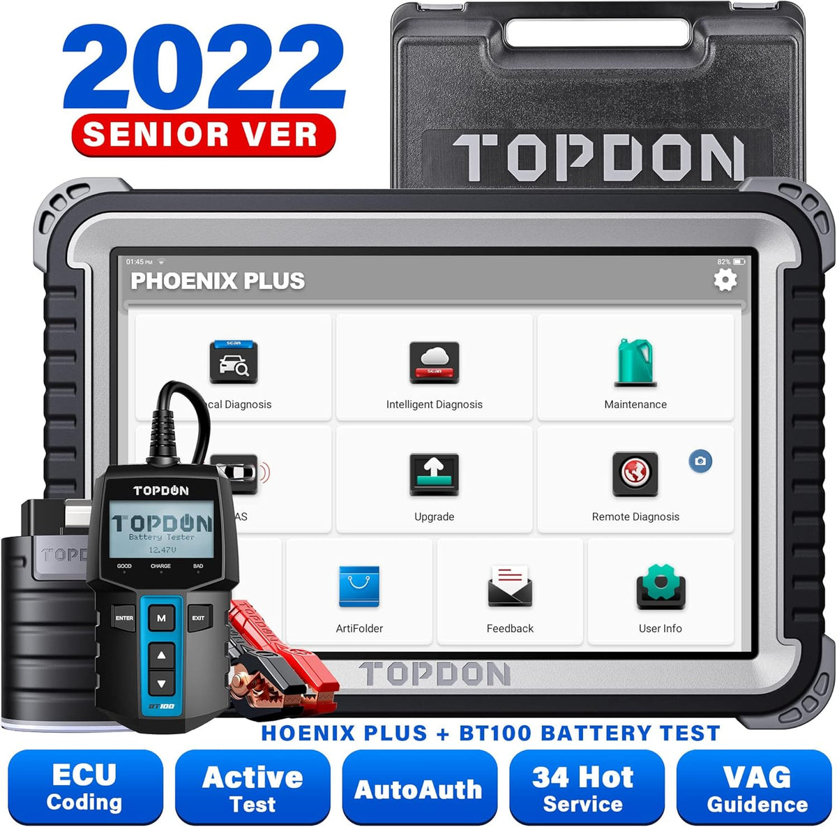 OBD2 Bidirectional Diagnostic Scanner with Battery Tester C969974