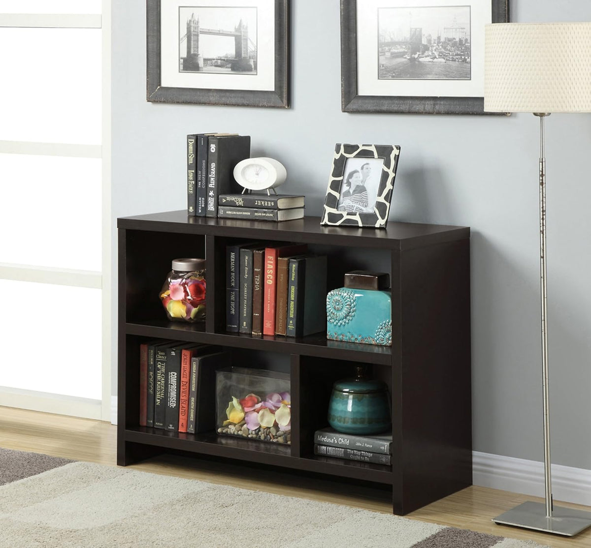 White Console Bookcase Q20736