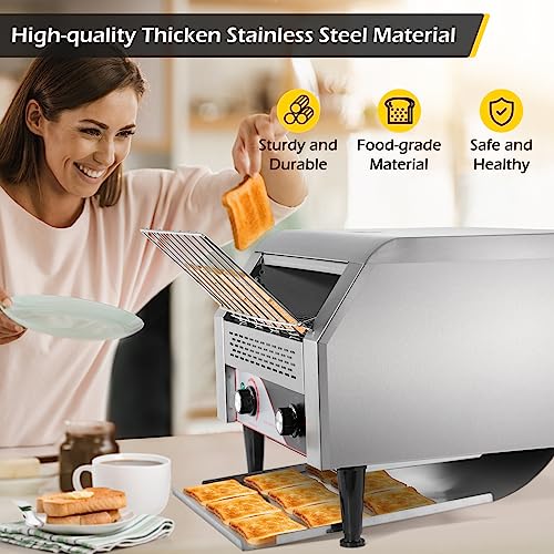 Conveyor Toaster 450 Slices/Hour 2600W Heavy Duty Commercial Toaster E49151