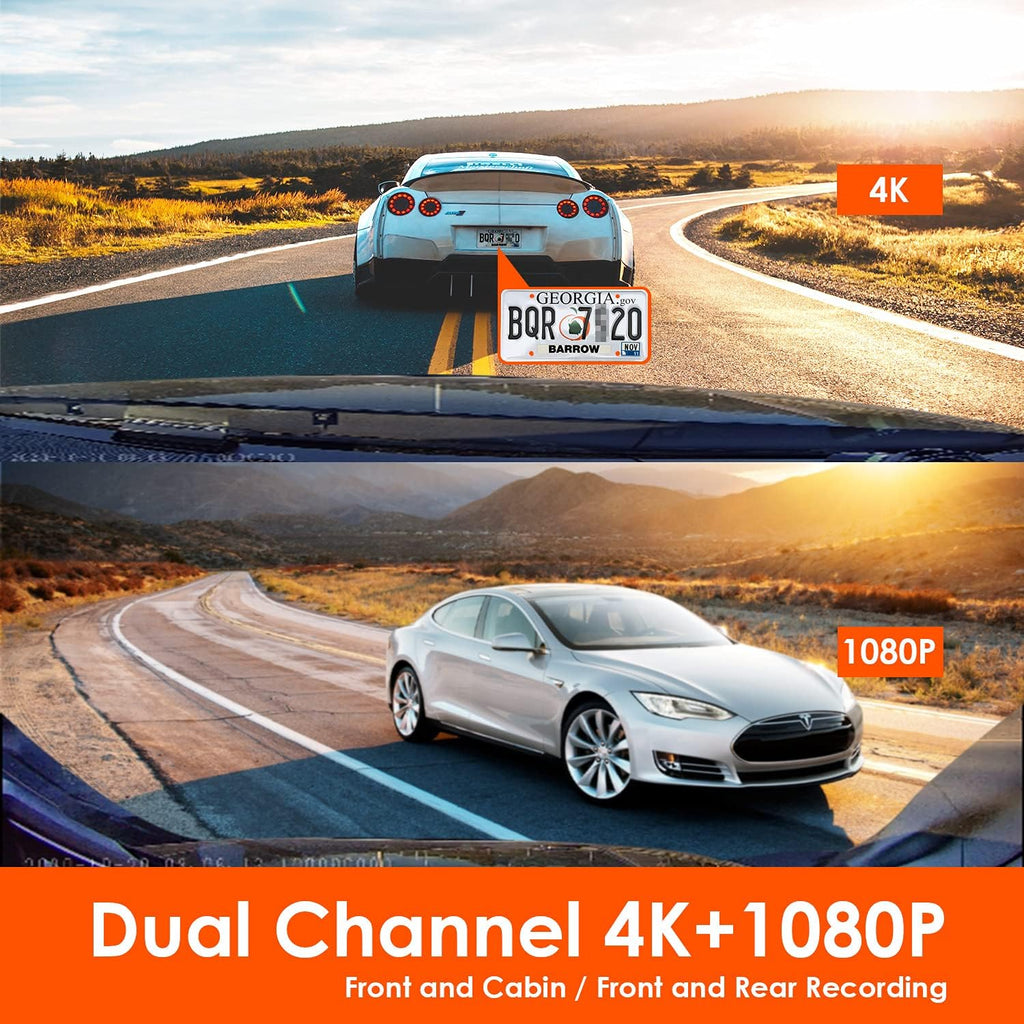 3 Channel 4K Dash Cam P4617