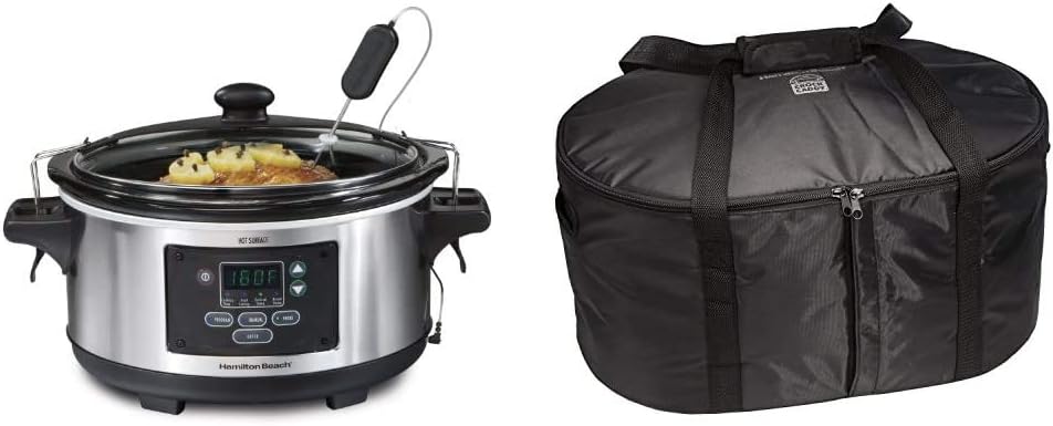 Portable 6-Quart Digital Programmable Slow Cooker F117670