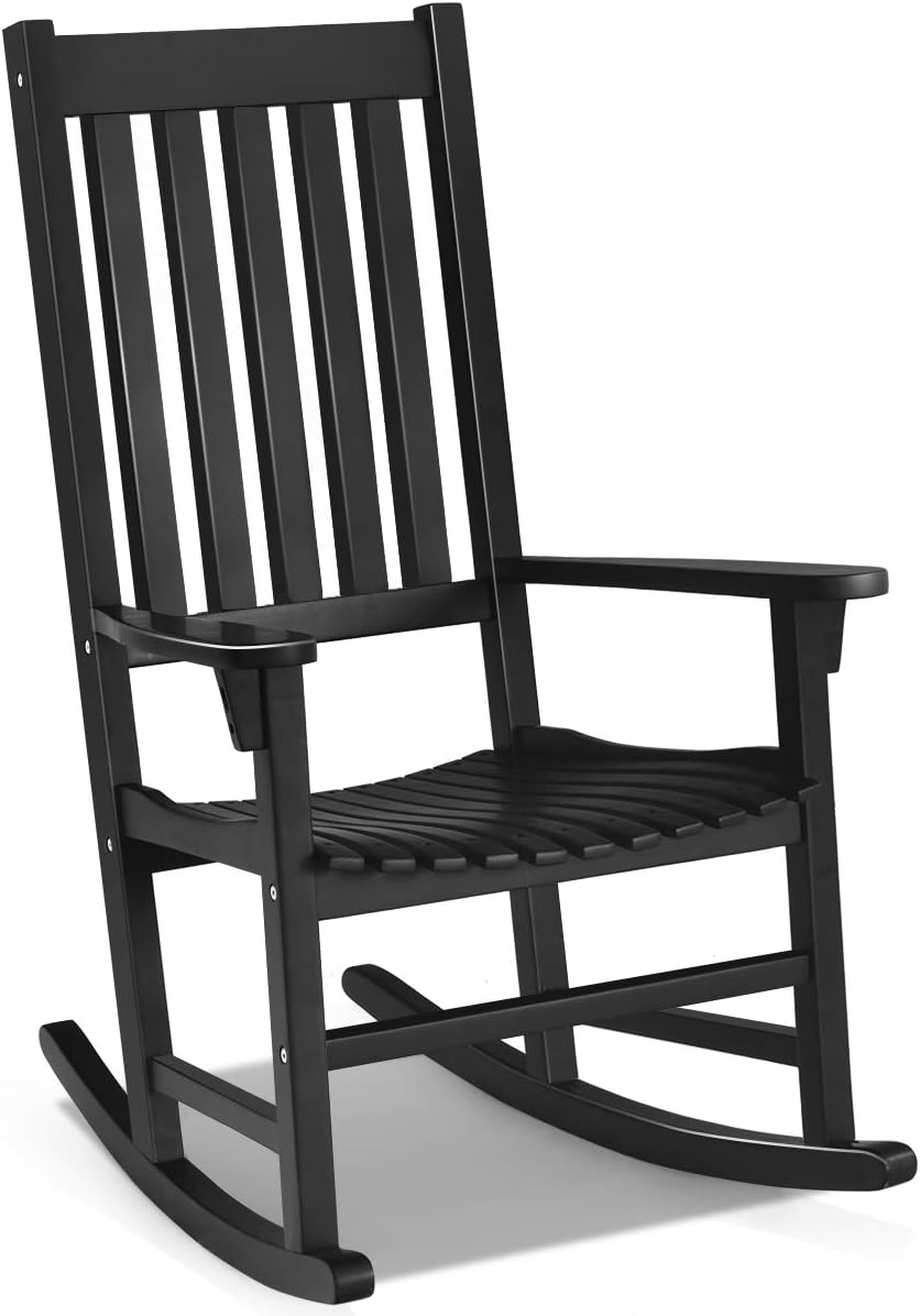 White Acacia Wood Rocking Chair R538465