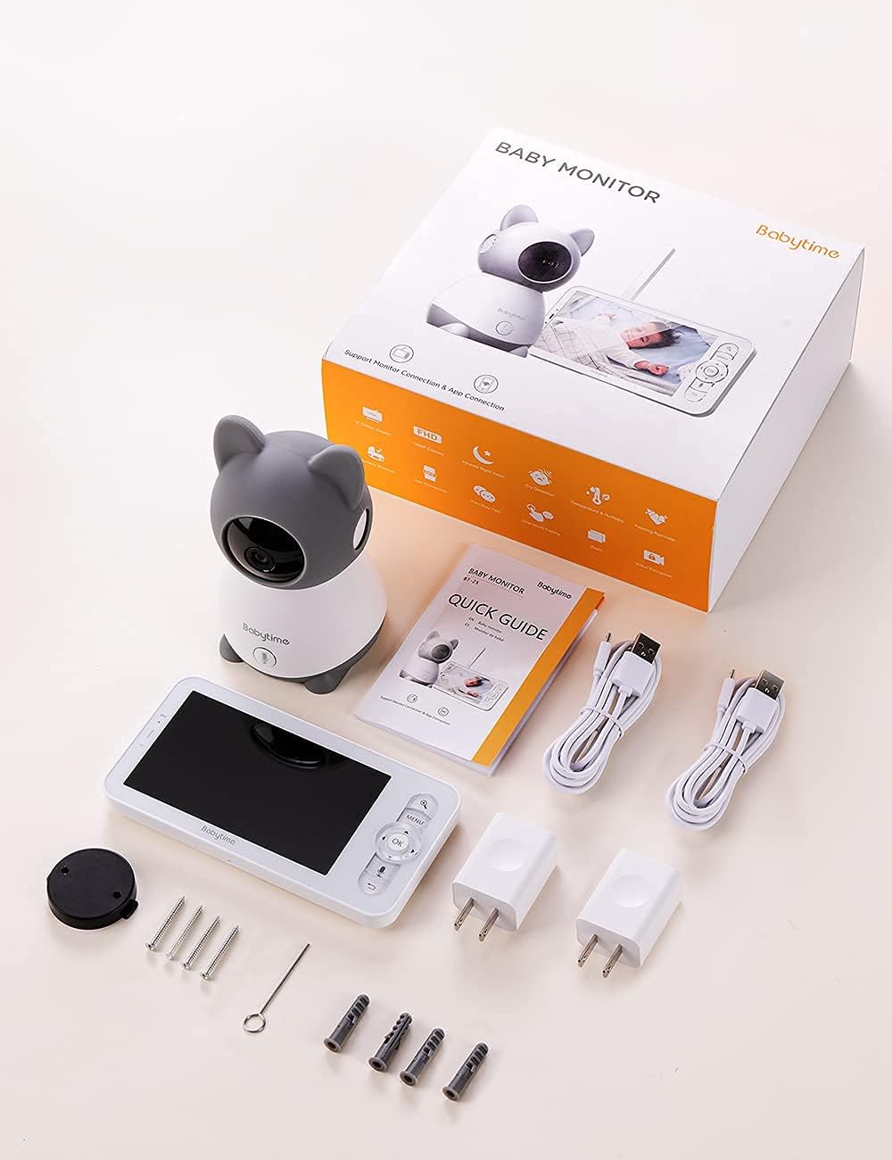 Video Baby Monitor with 1080P Camera, Night Vision, Two-Way Audio U817