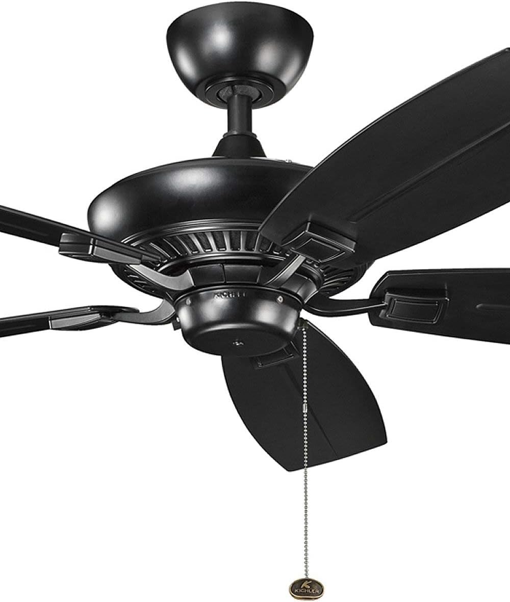 52-Inch Satin Black Patio Fan Y74321