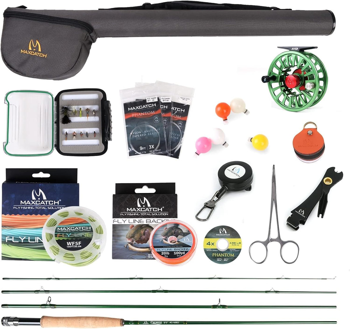 9' Fly Fishing Rod and Reel Combo V587368