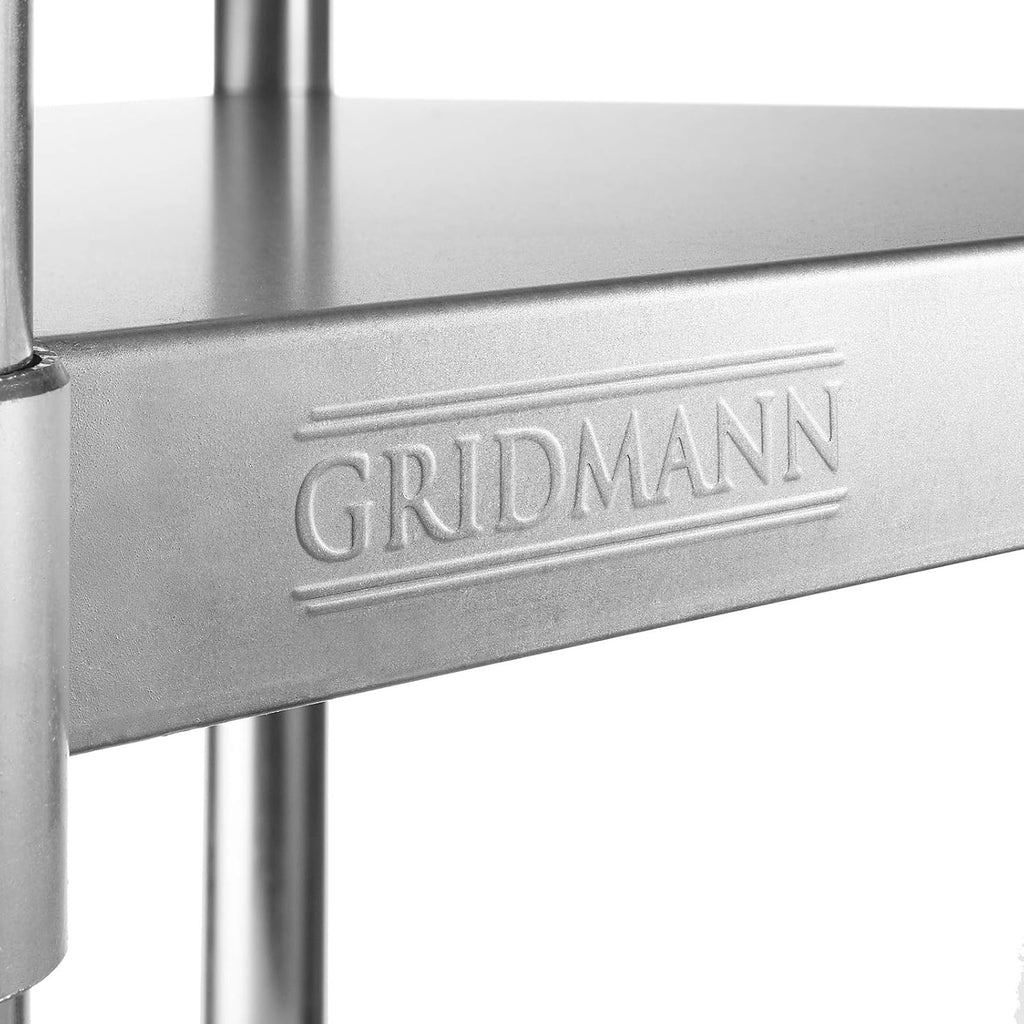 Stainless Steel Commercial Kitchen Prep & Work Table with 4 Casters Q65380