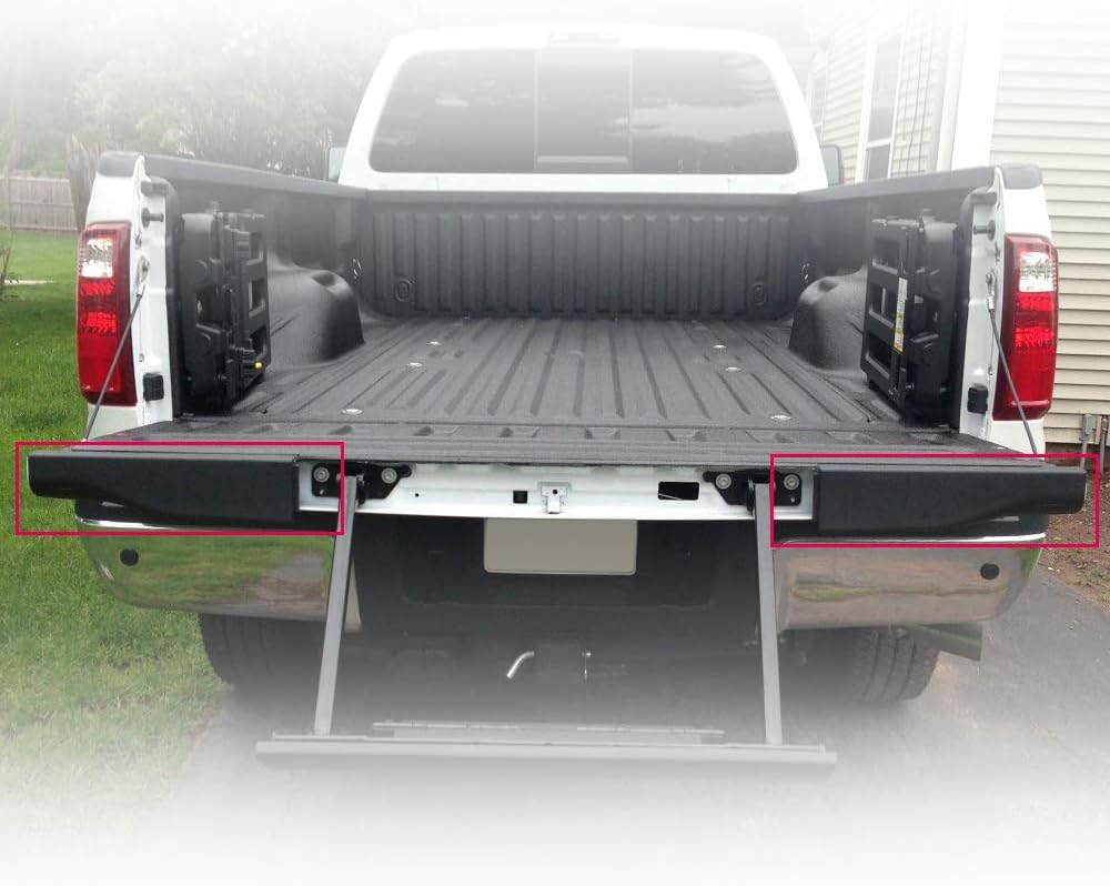 Black Tailgate Protector Molding Trim Caps J179251