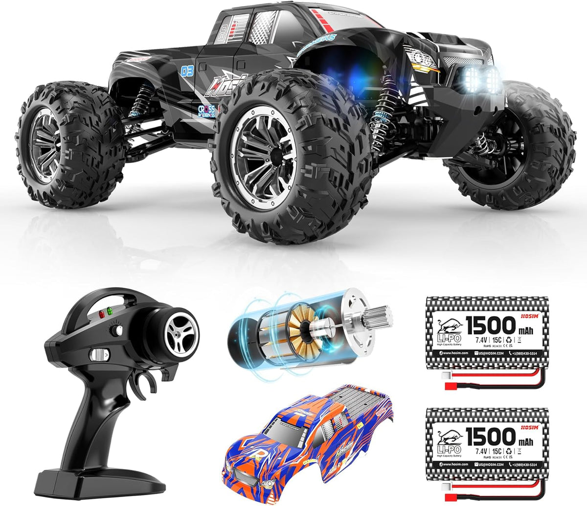 1:10 Scale RC Car 48+ KMH High Speed Remote Control Car U333