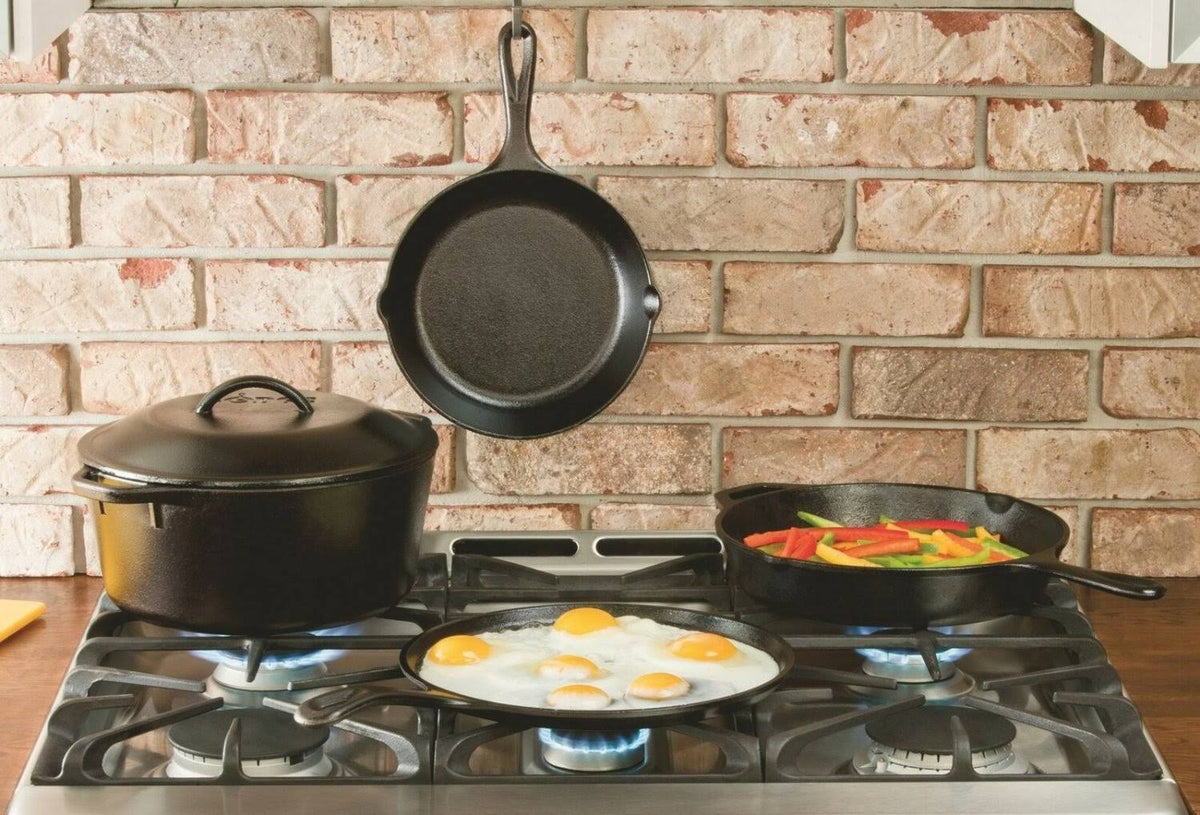5 Quart Cast Iron Covered Deep Skillet X804