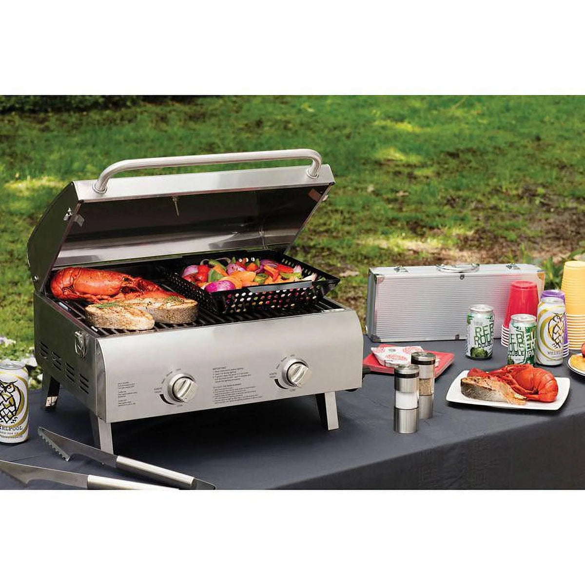 Stainless Steel Tabletop Grill M37482