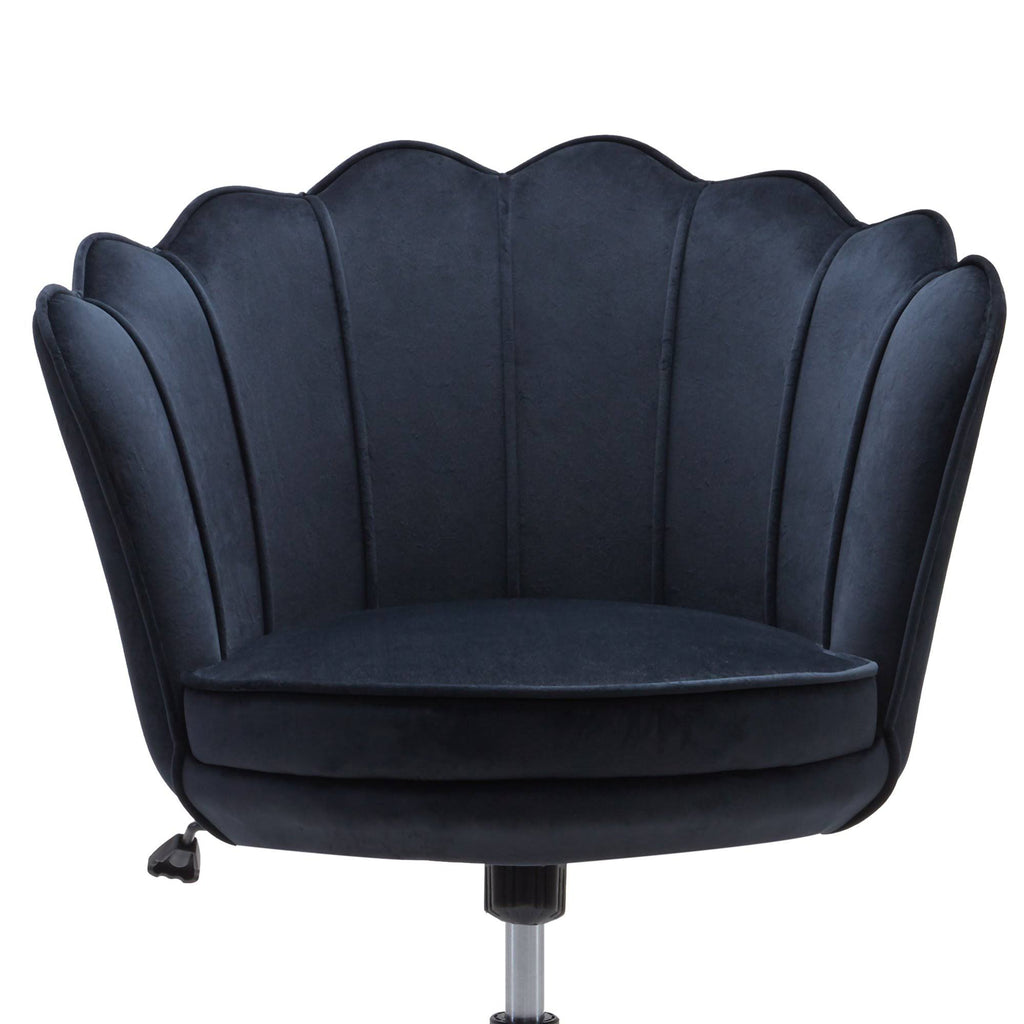 Blue Velvet Swivel Desk Chair H7132
