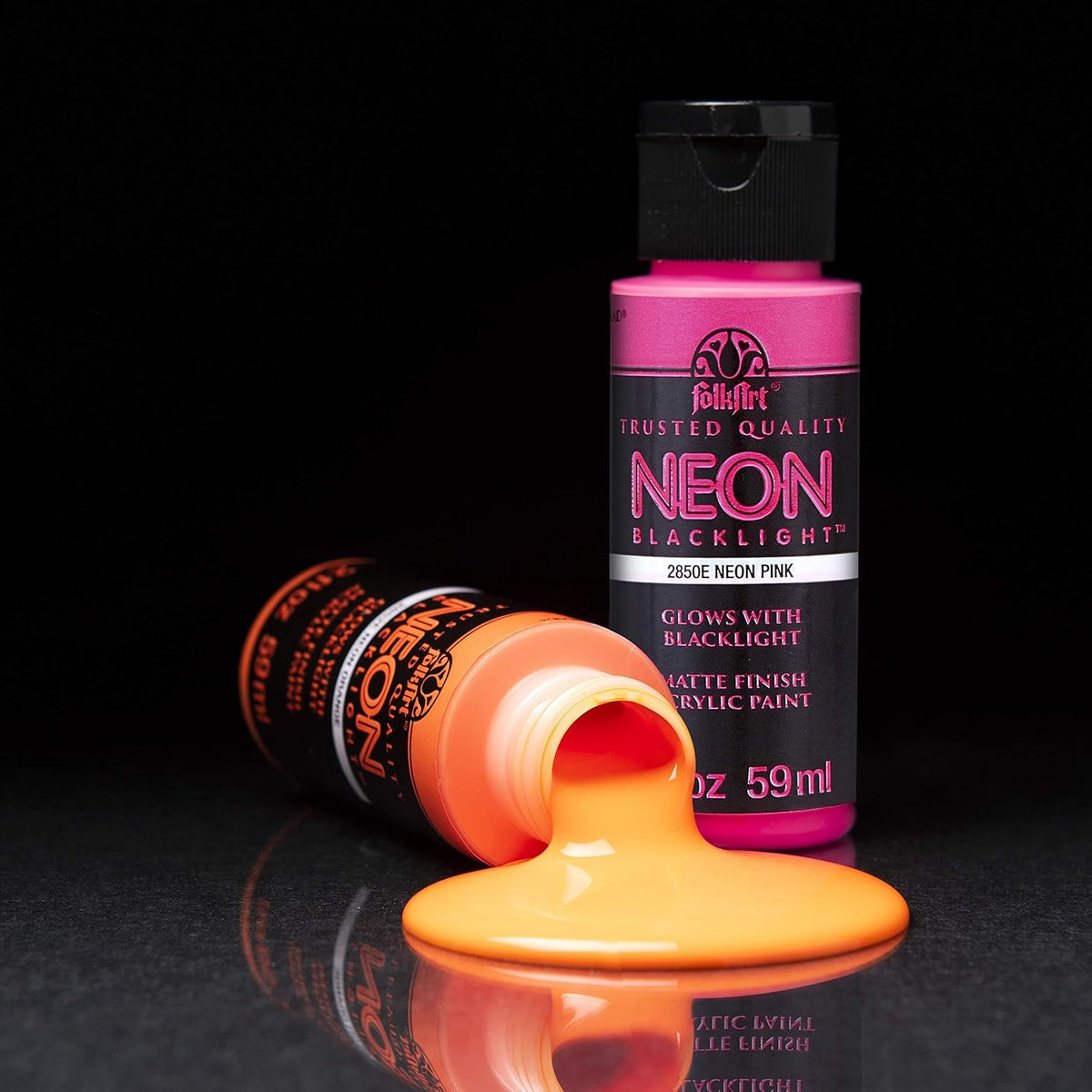 Neon Glow Acrylic Paint Set, 2 oz X106514